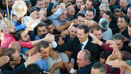 el presidente sirio Bashar al Assad Presidente libanés reconoce legalidad del presidente sirio